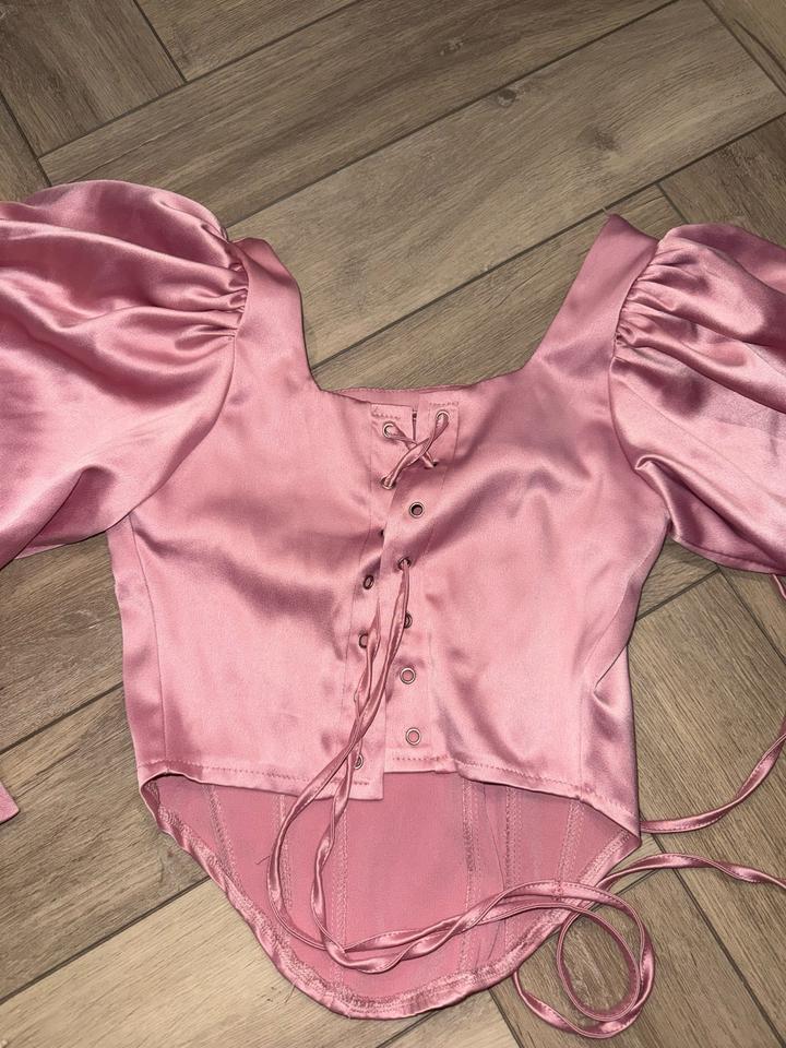 Корсет розовый