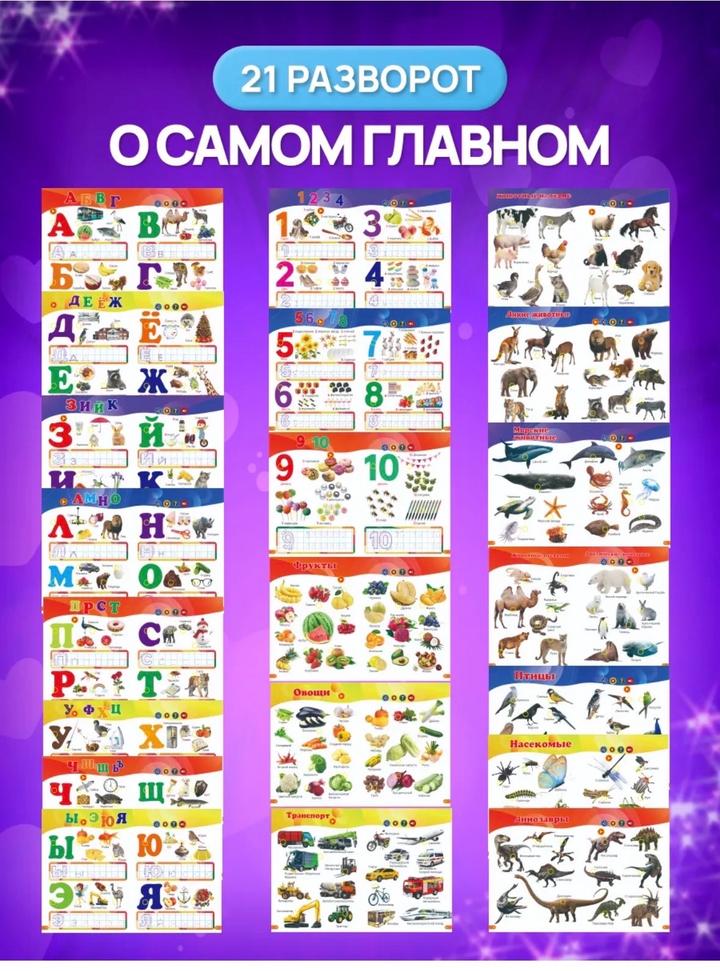 Говорящая развивающая книга для детей