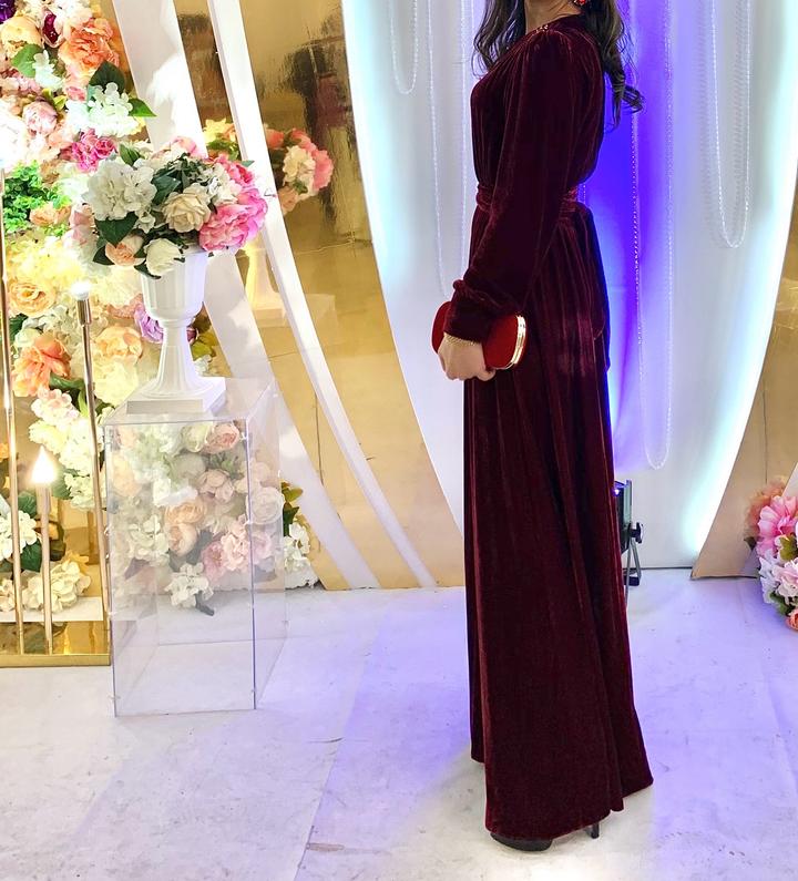 Велюровое платье