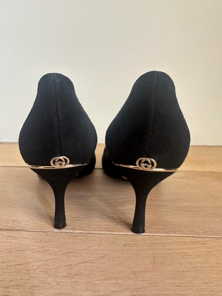 Черные туфли-лодочки Gucci