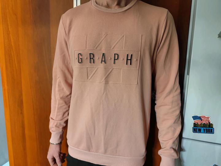 Свитшот пыльно-розовый с 3D надписью