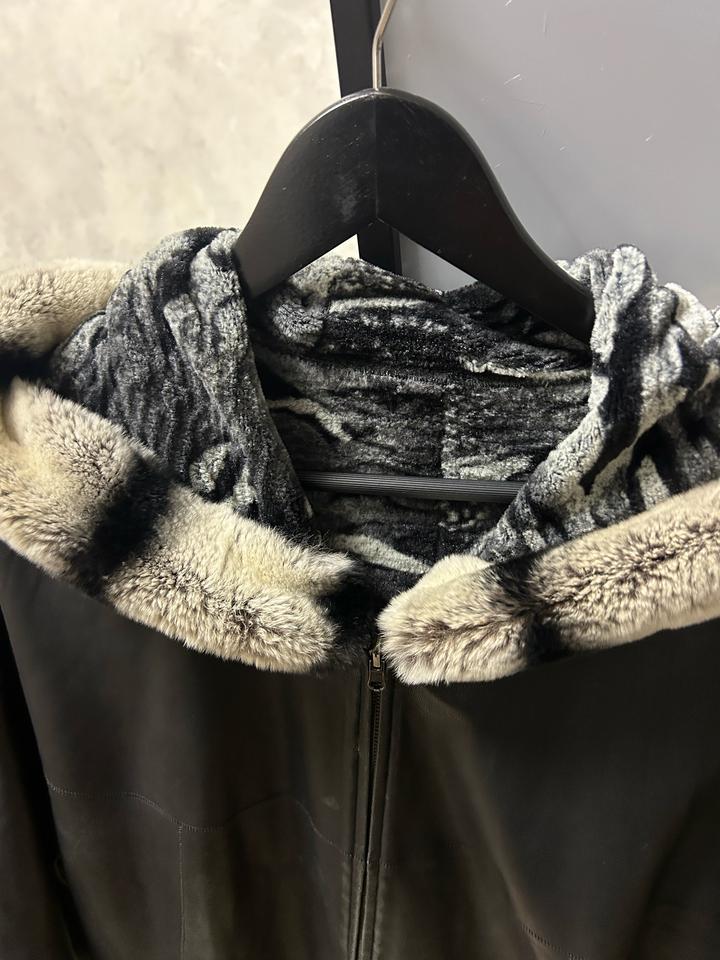 Кожанка с мехом