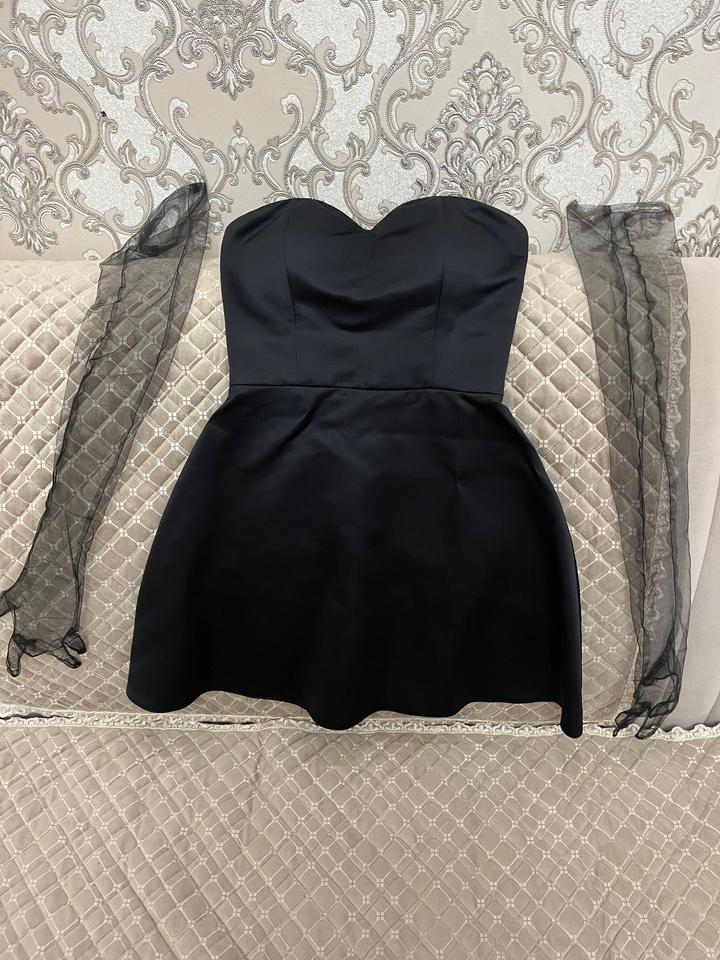 Черное, выпускное платье