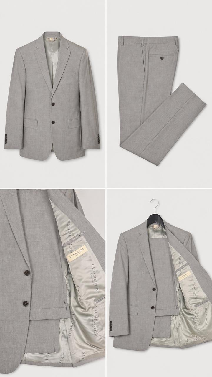 Серый костюм Burberry