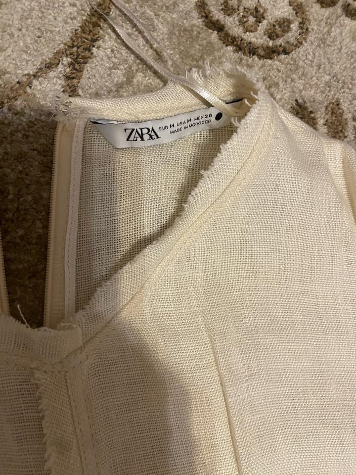 Белое платье zara