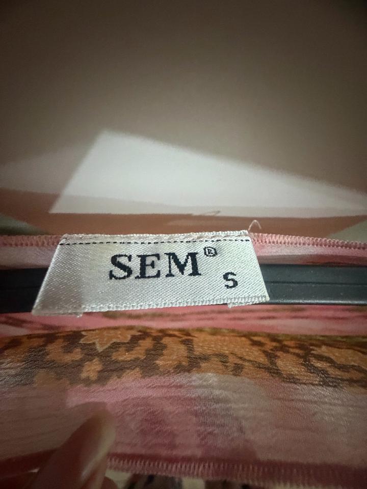 Легкая блуза-пончо SEM (произв. Турция) с этническим принтом (размер S/М)