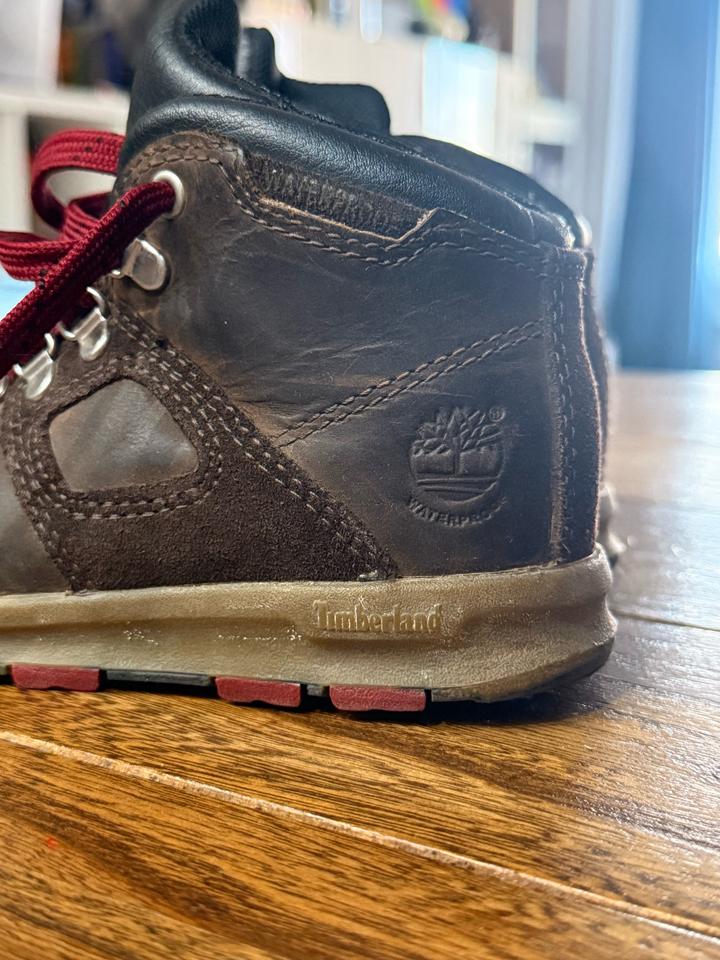 Детские кожаные ботинки Timberland, размер 27