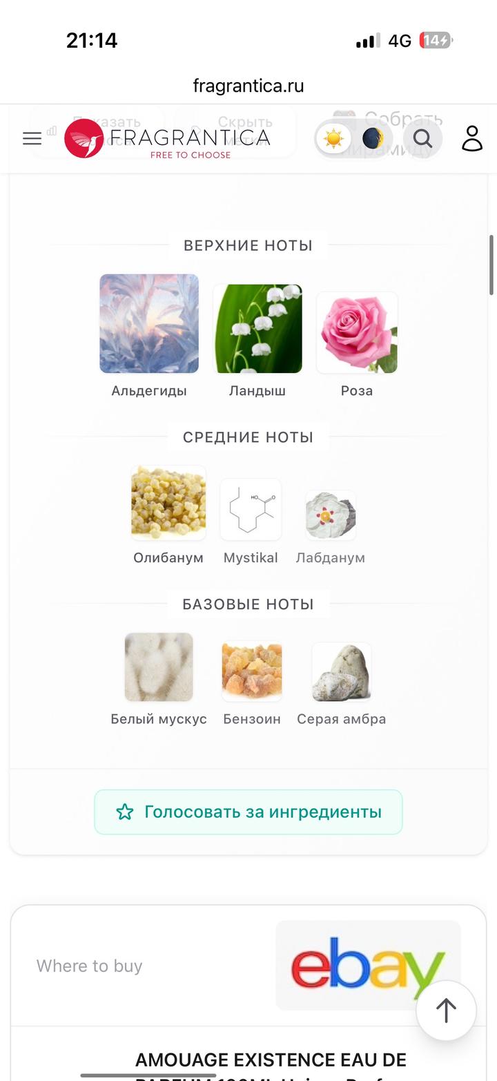 Existence Amouage от 100 мл