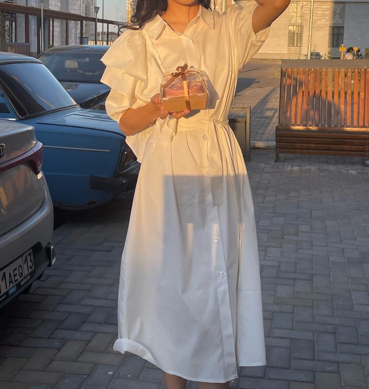 Белое платье летняя