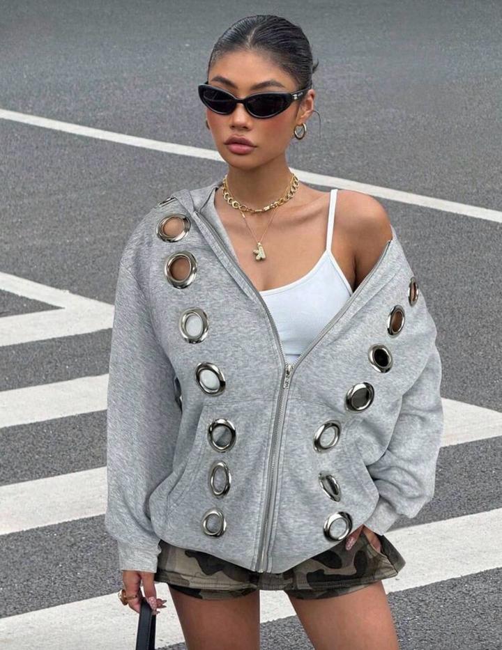 Худи с люверсами