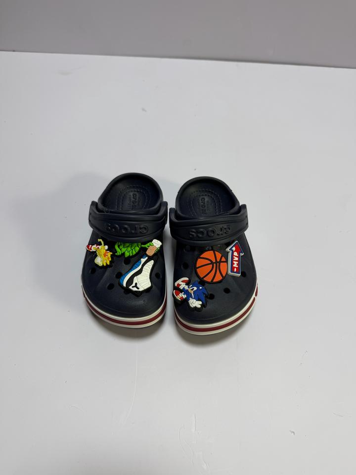 Детские кроксы Crocs, оригинал, с украшениями, размер 23