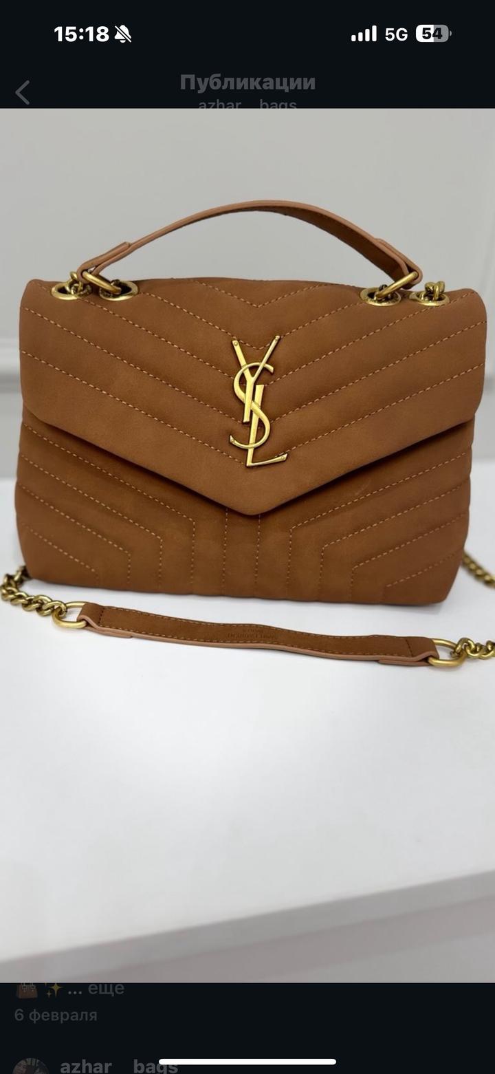 YSL текстильная сумка