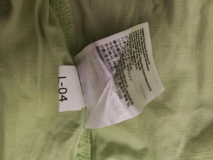 *Платье H&M 128/130 фисташковое рубашка*