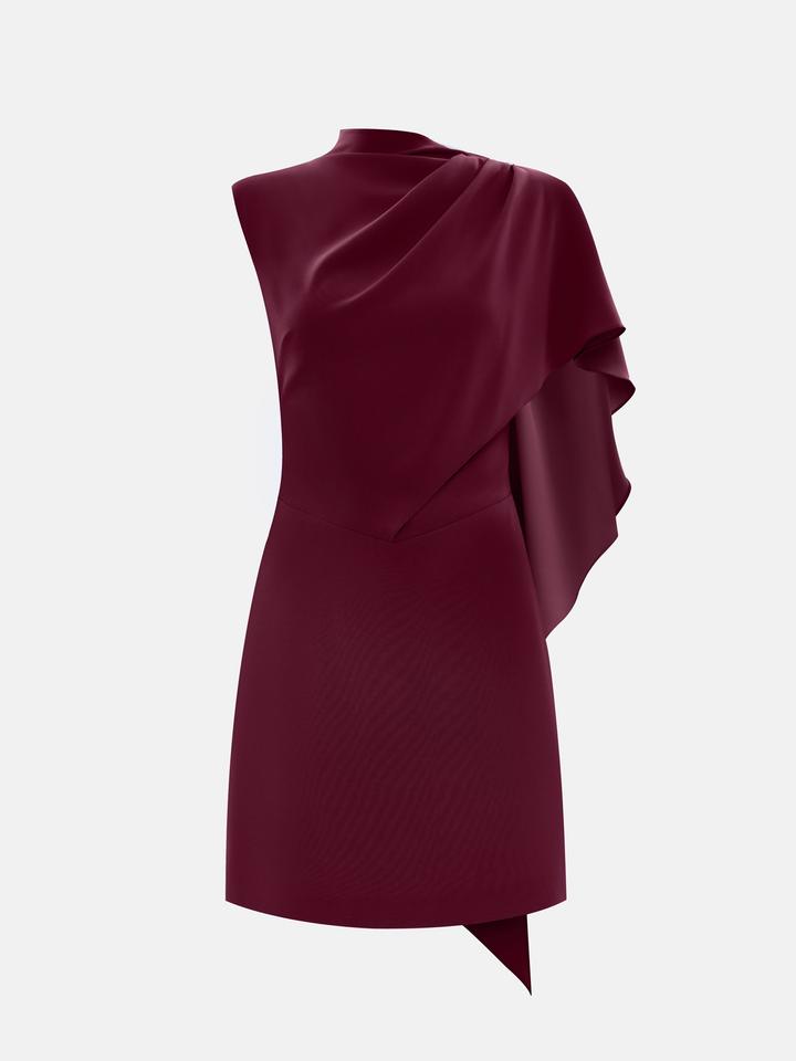 Бордовое платье Lichi