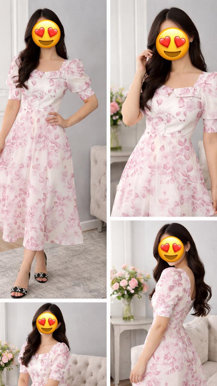 Платье с цветочками