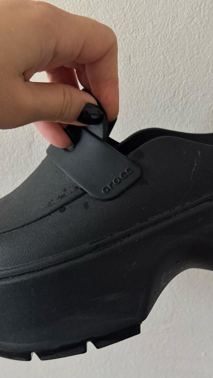 Черные сабо Crocs