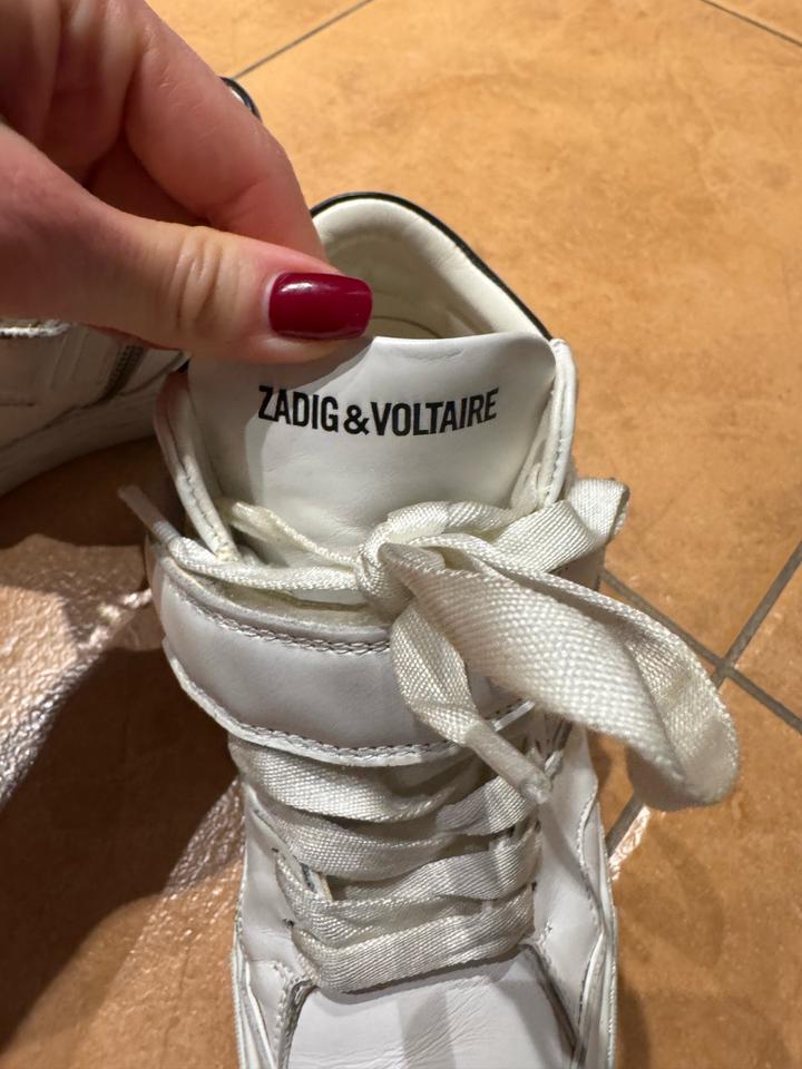 Кеды из кожи Zadig & Voltaire