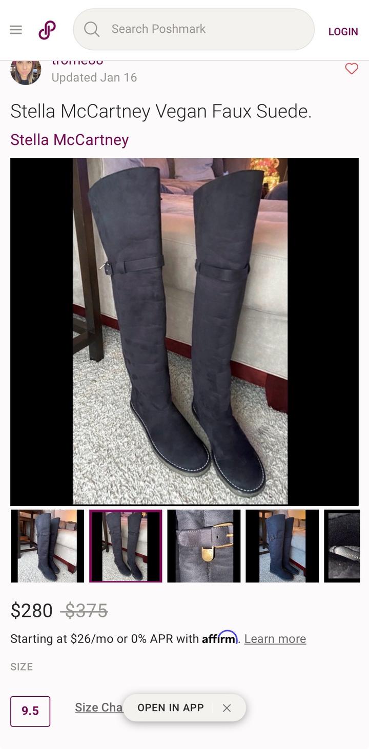 Stella McCartney Демисезонные сапоги-ботфорты весна,осень