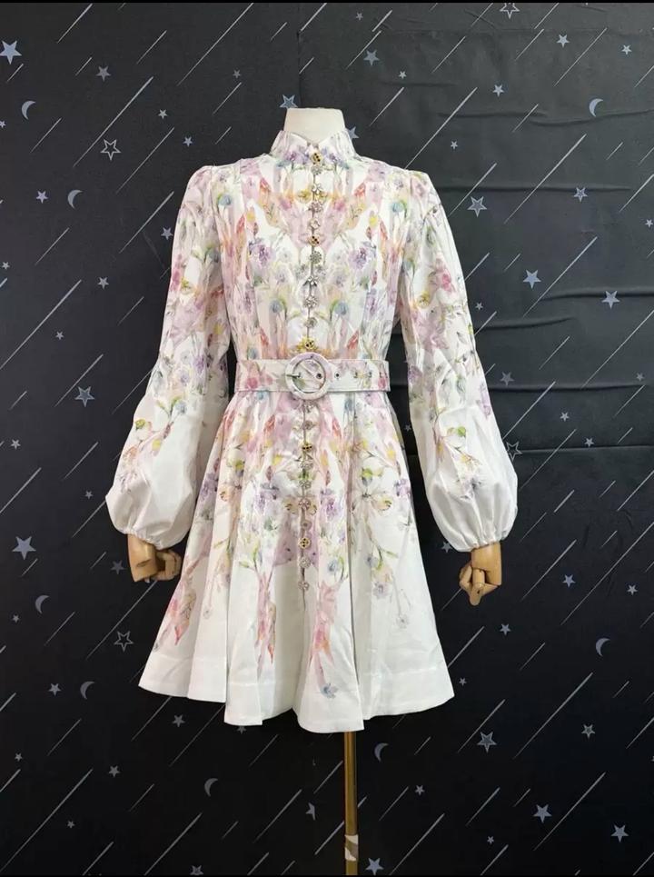 Платье с принтом под Zimmermann