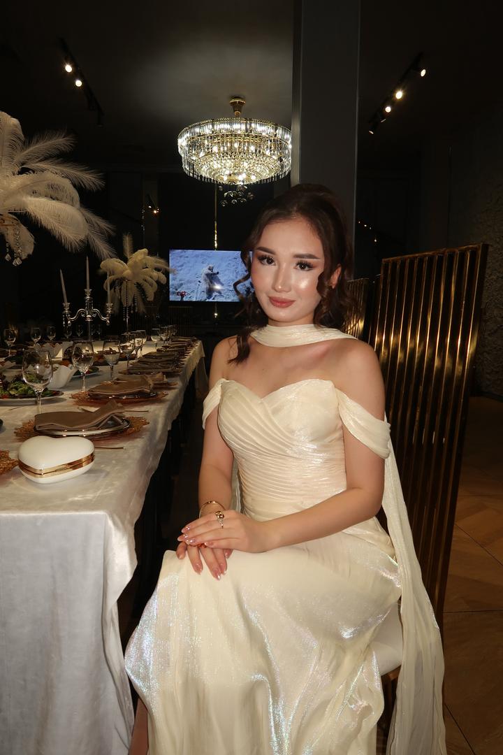 красивое платье в цвете сливочного масла от Mylook_astana