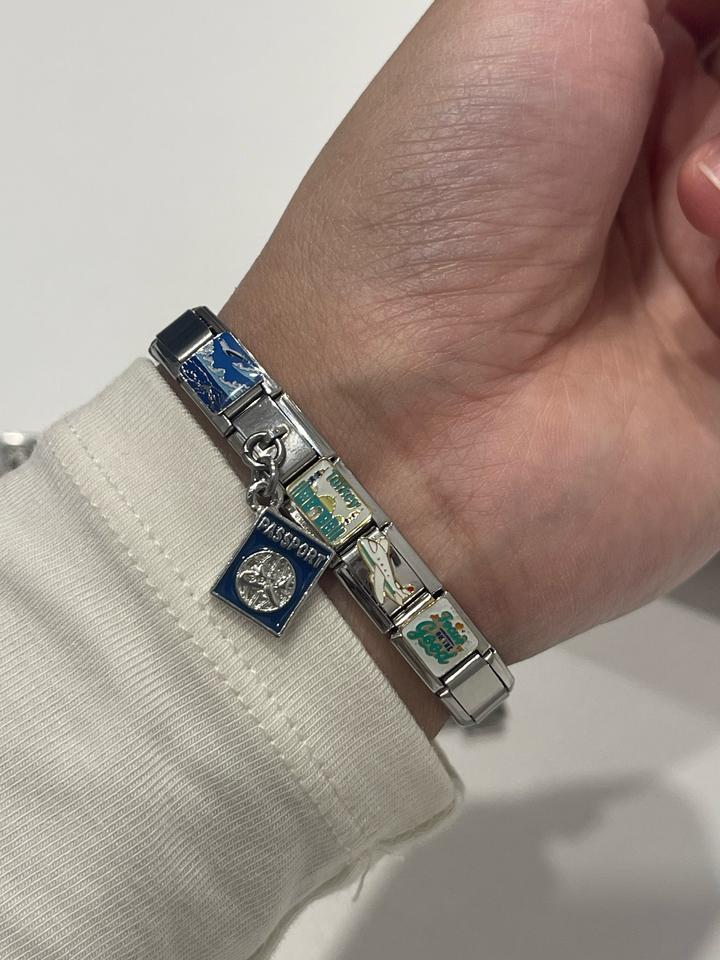 Italian Charm Bracelet + 5 шармов в комплекте