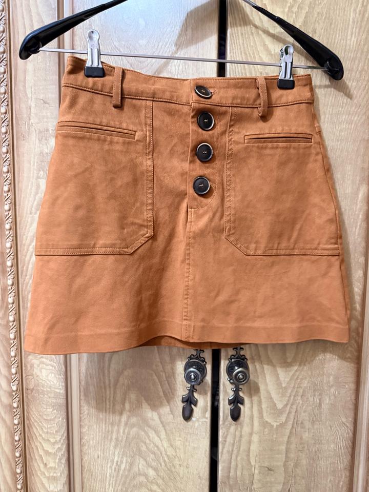 Юбка Zara TRF под замшу
