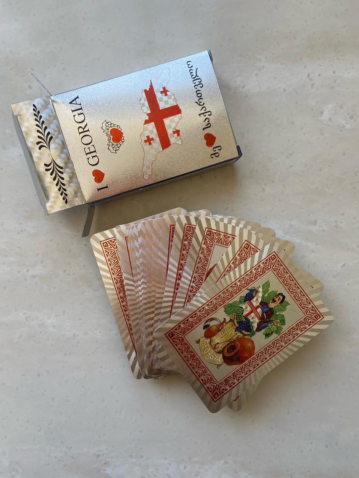 Новая колода карт, сувенирная, из Грузии.