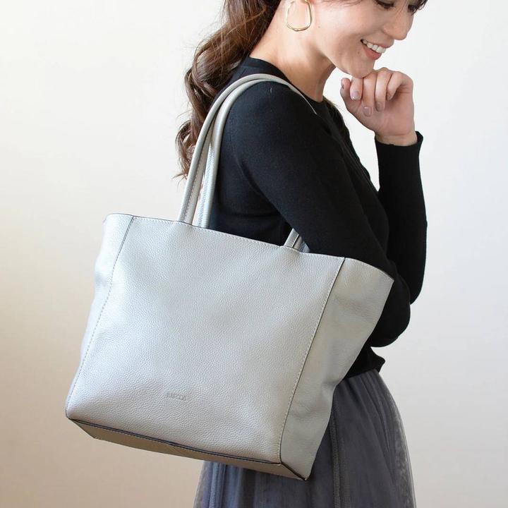 Barcos shrink leather tote bag