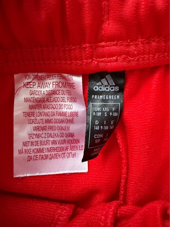 Красные спортивные брюки Adidas