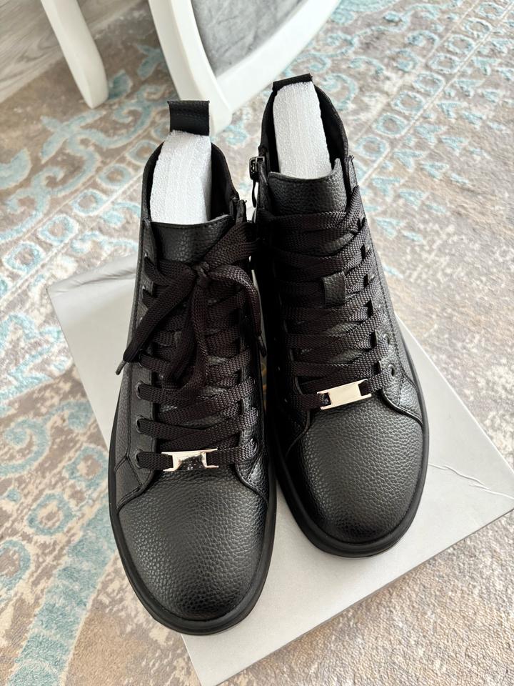 Женские кеды кроссовки зима демисезон кожа натуральная мех натуральный