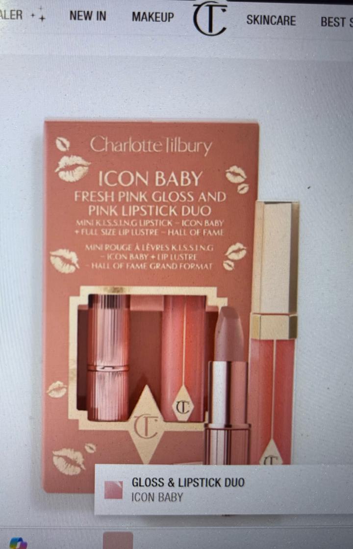 Charlotte Tilbury Gloss&Lipstuck Dou, Icon Baby