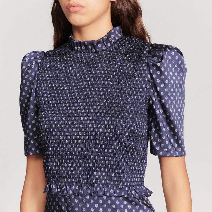 Sandro Short polka-dot dress