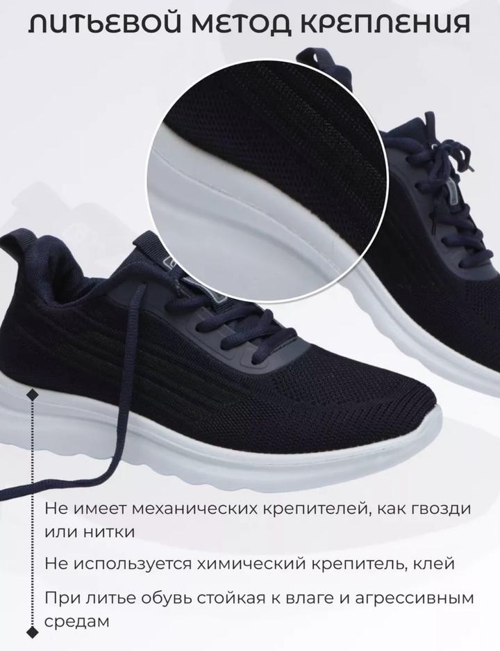 Темно синие кроссовки