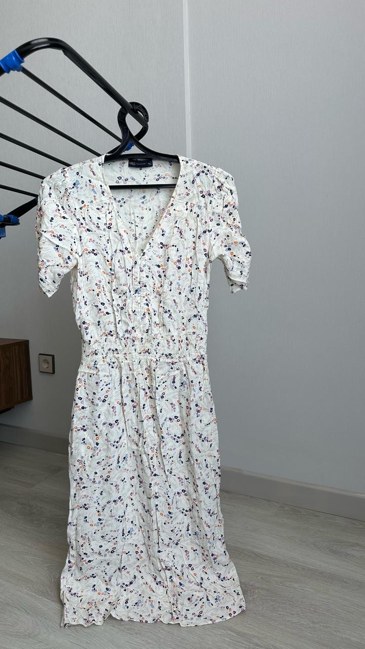 Белое платье Marks and Spencer
