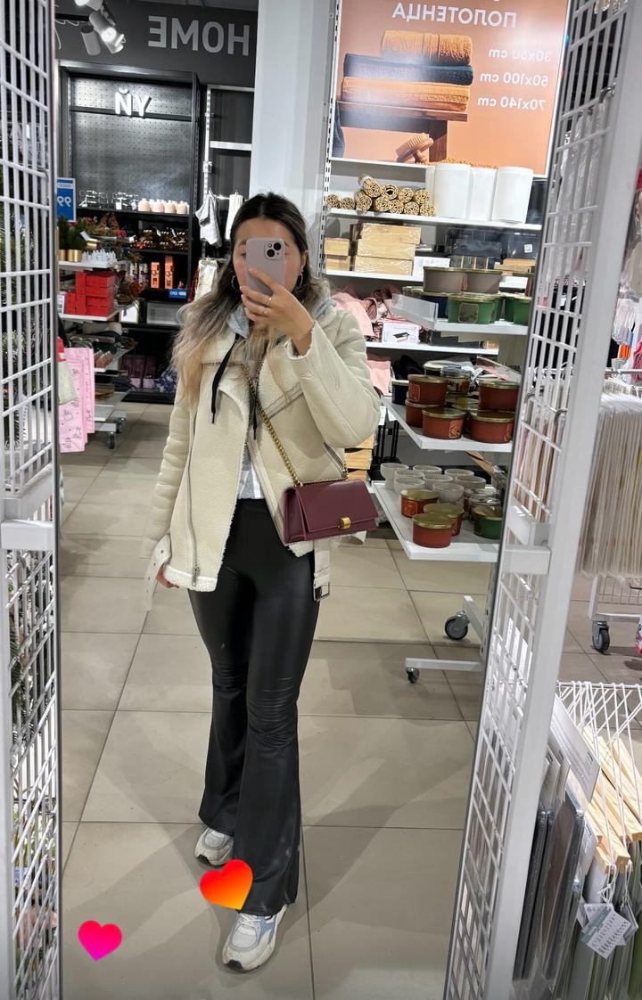 Дубленка авиатор zara s m