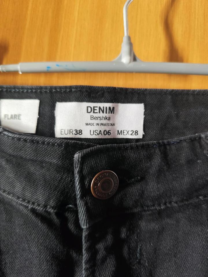 Джинсы.Клёш.Черные.