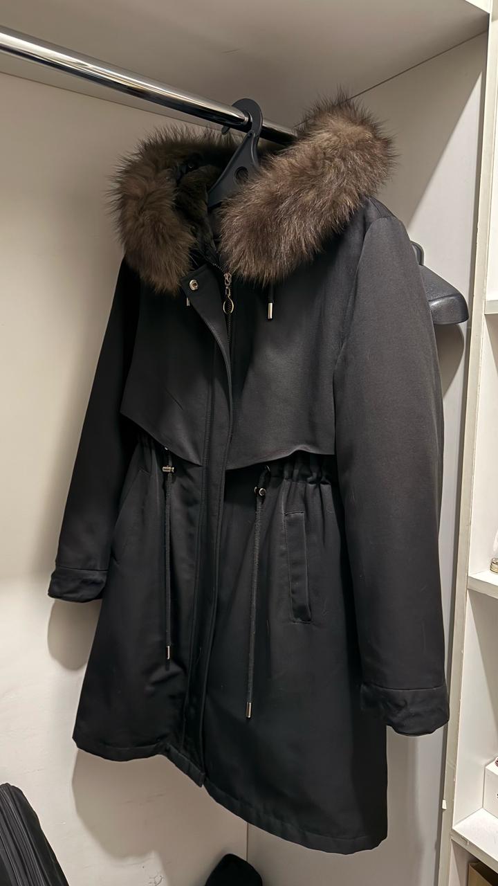 Черная парка/куртка зима