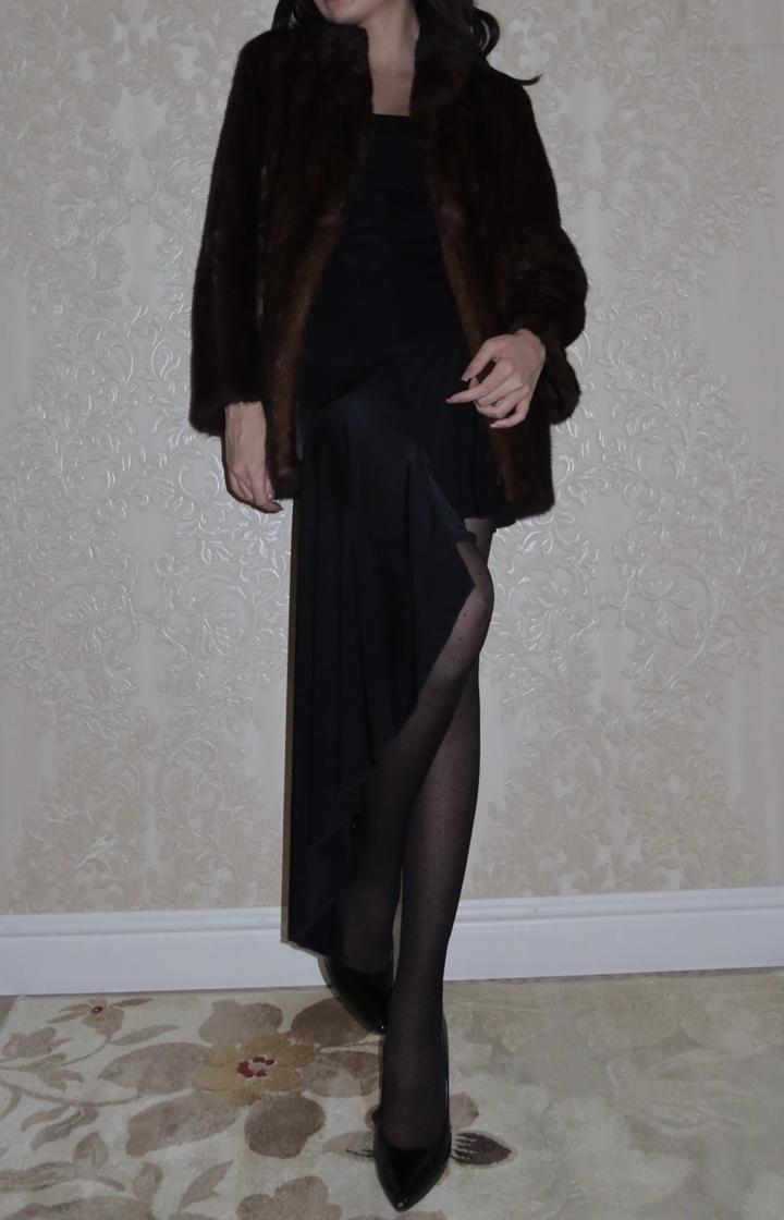 Винтажная норковая шуба