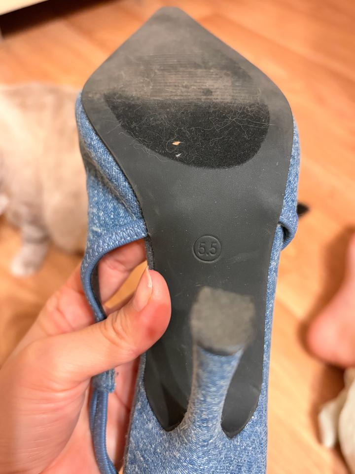 туфли джинсовые