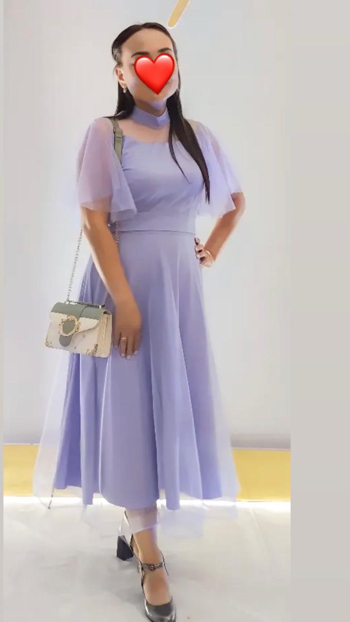 Фиолетовая платье