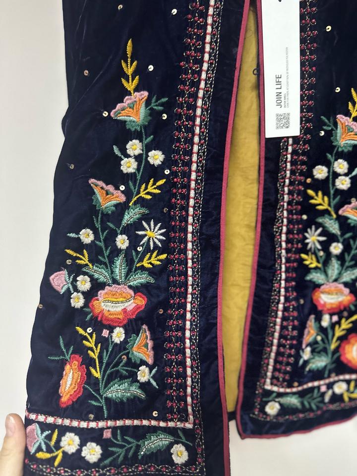 Стильный жакет ZARA Kids с яркой вышивкой 🌺