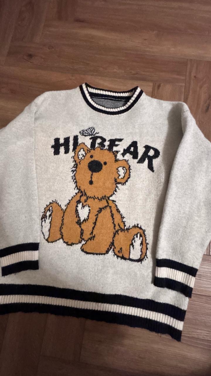 свитер мишка
