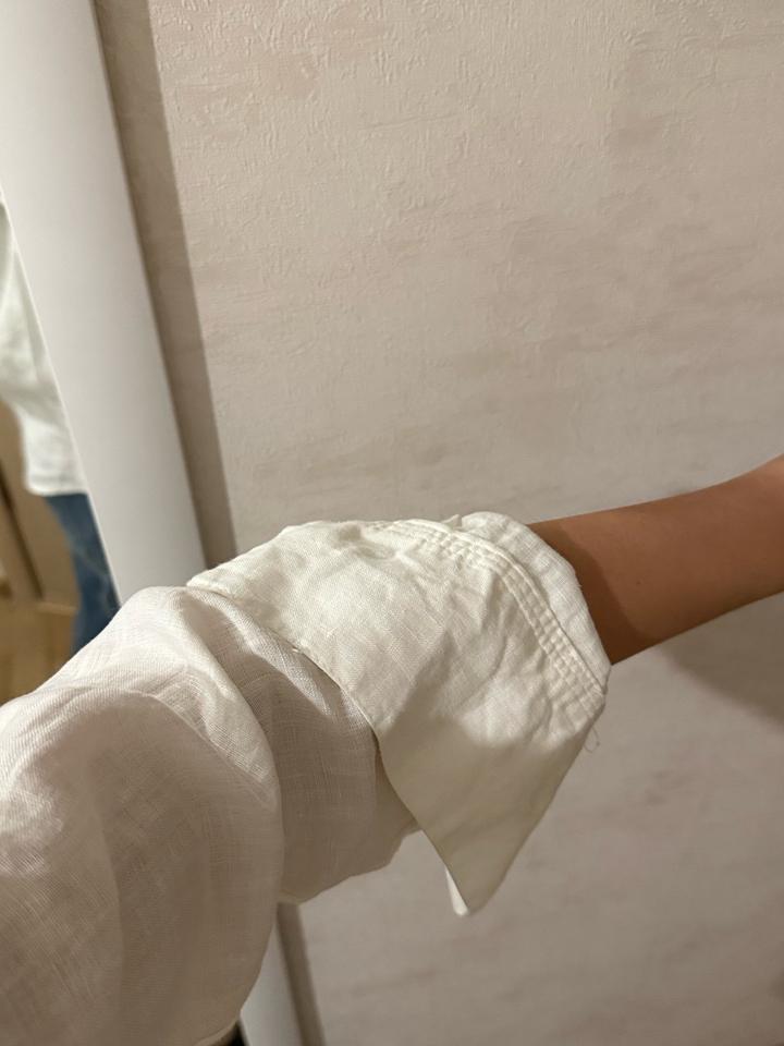 Белая рубашка 100% лен ZARA