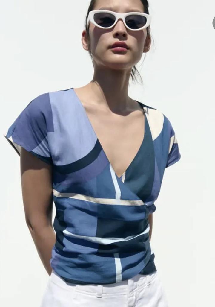 Топ изо льна Zara