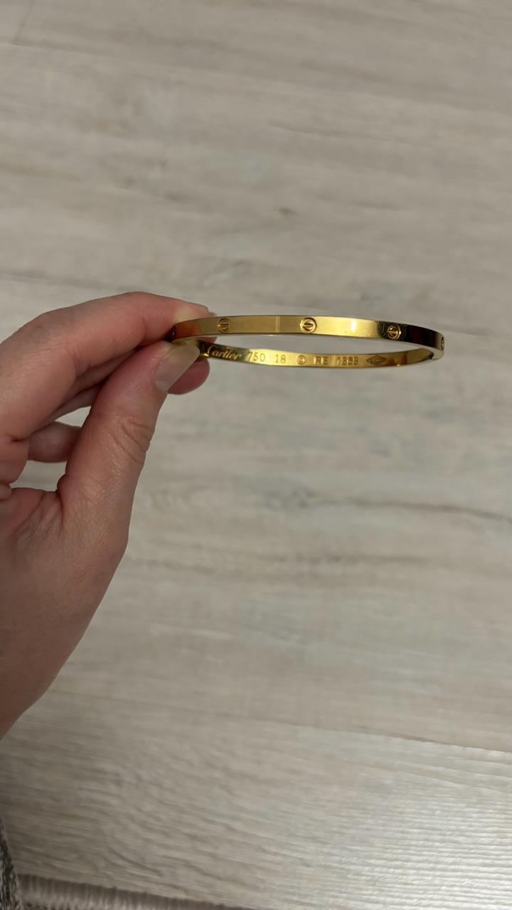 Браслет Cartier из титана золотистый