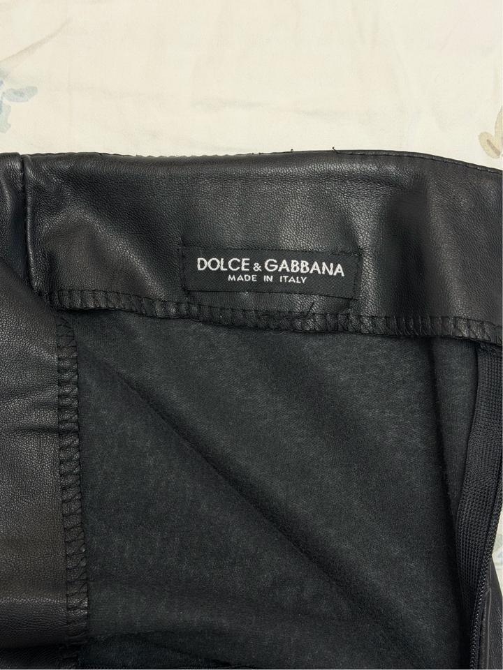 Кожанная юбка от D&G