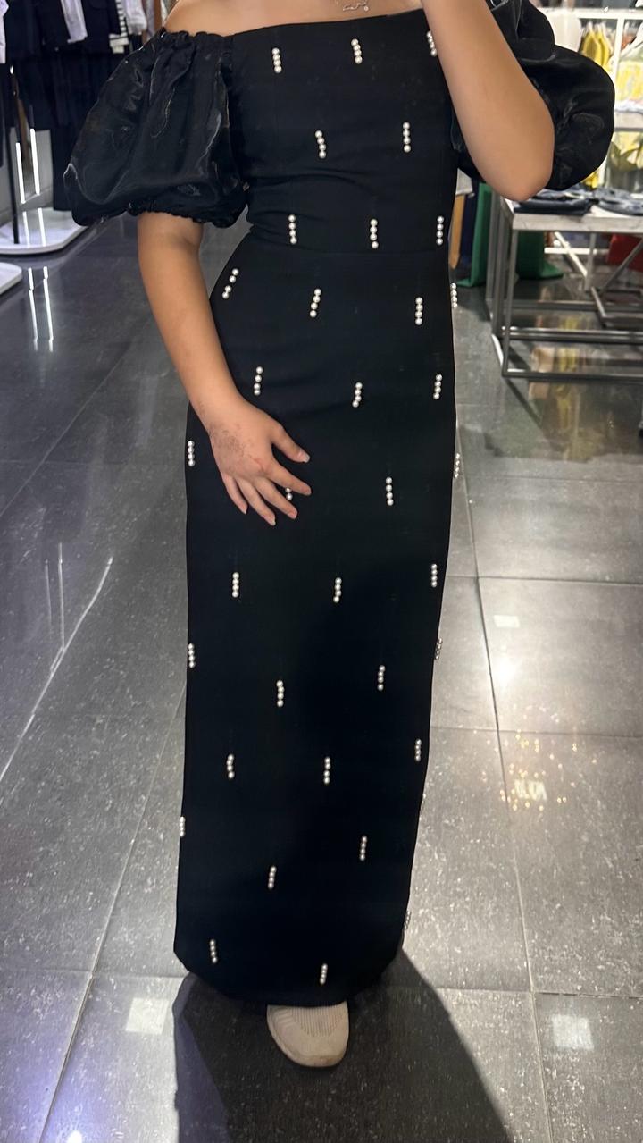 Черное вечернее платье