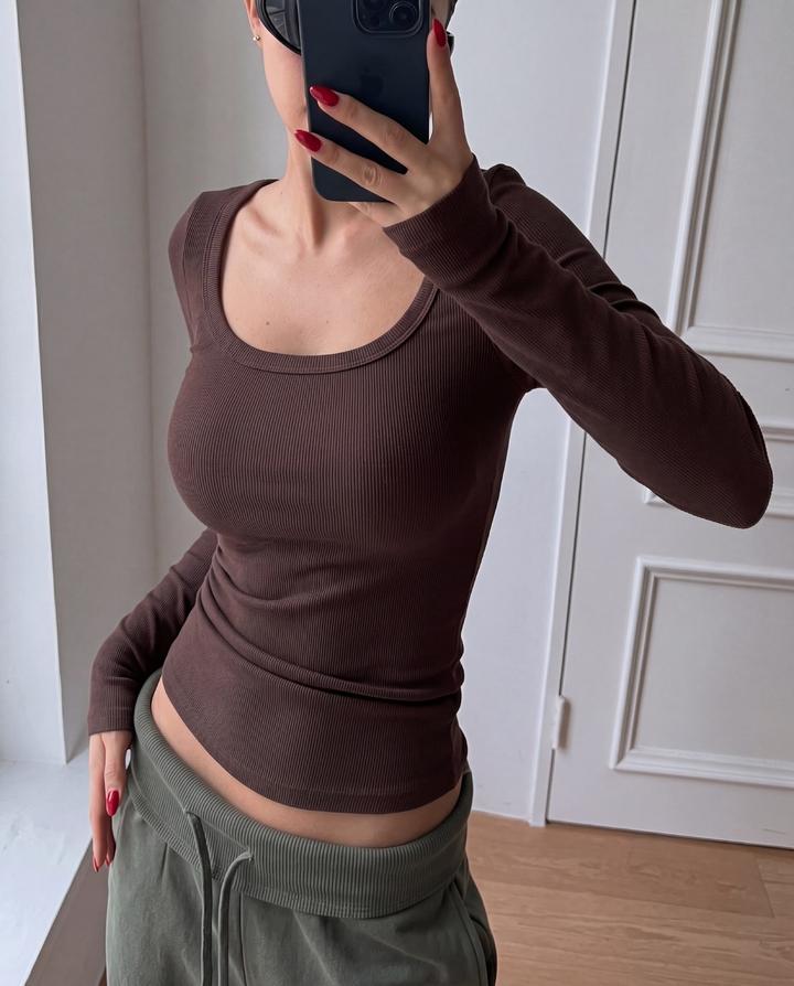Топ ZARA в рубчик