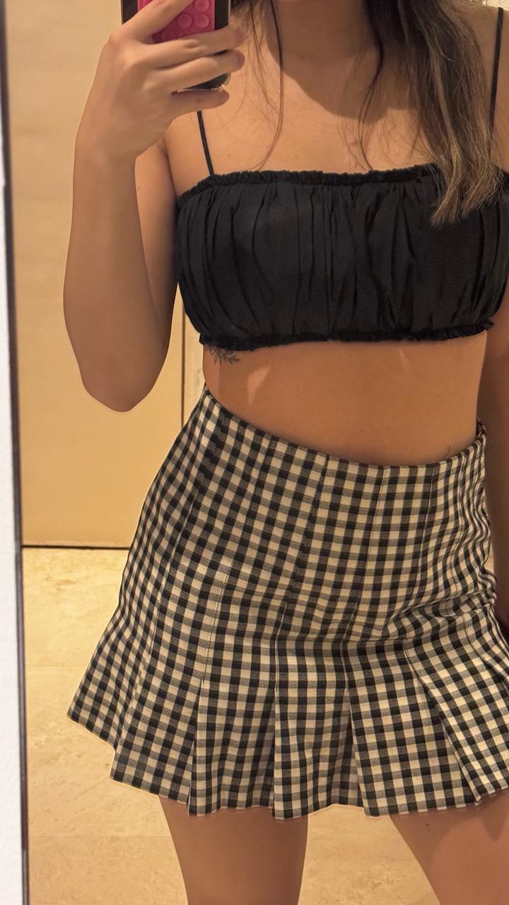 Мини юбка в клетку