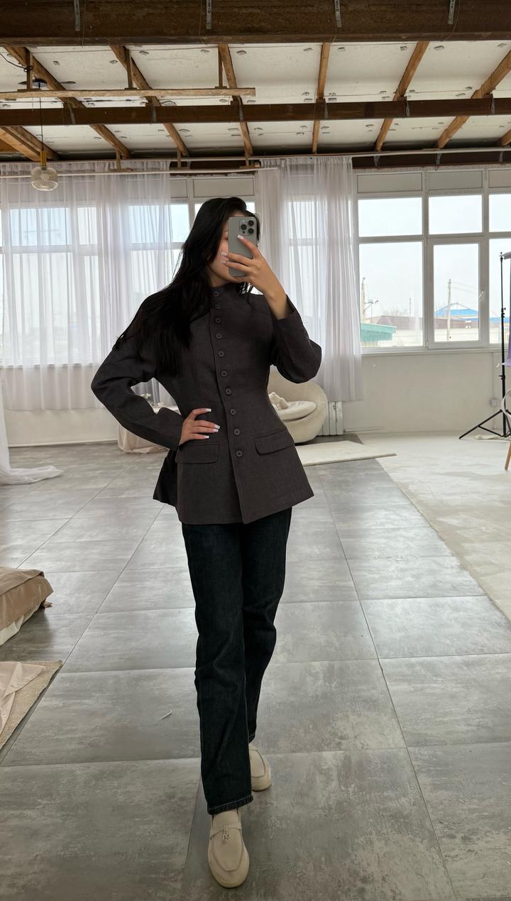 Пиджак серый